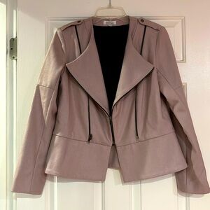 Barneys New York zippered wool blazer/jacket, size 6, color light purple
